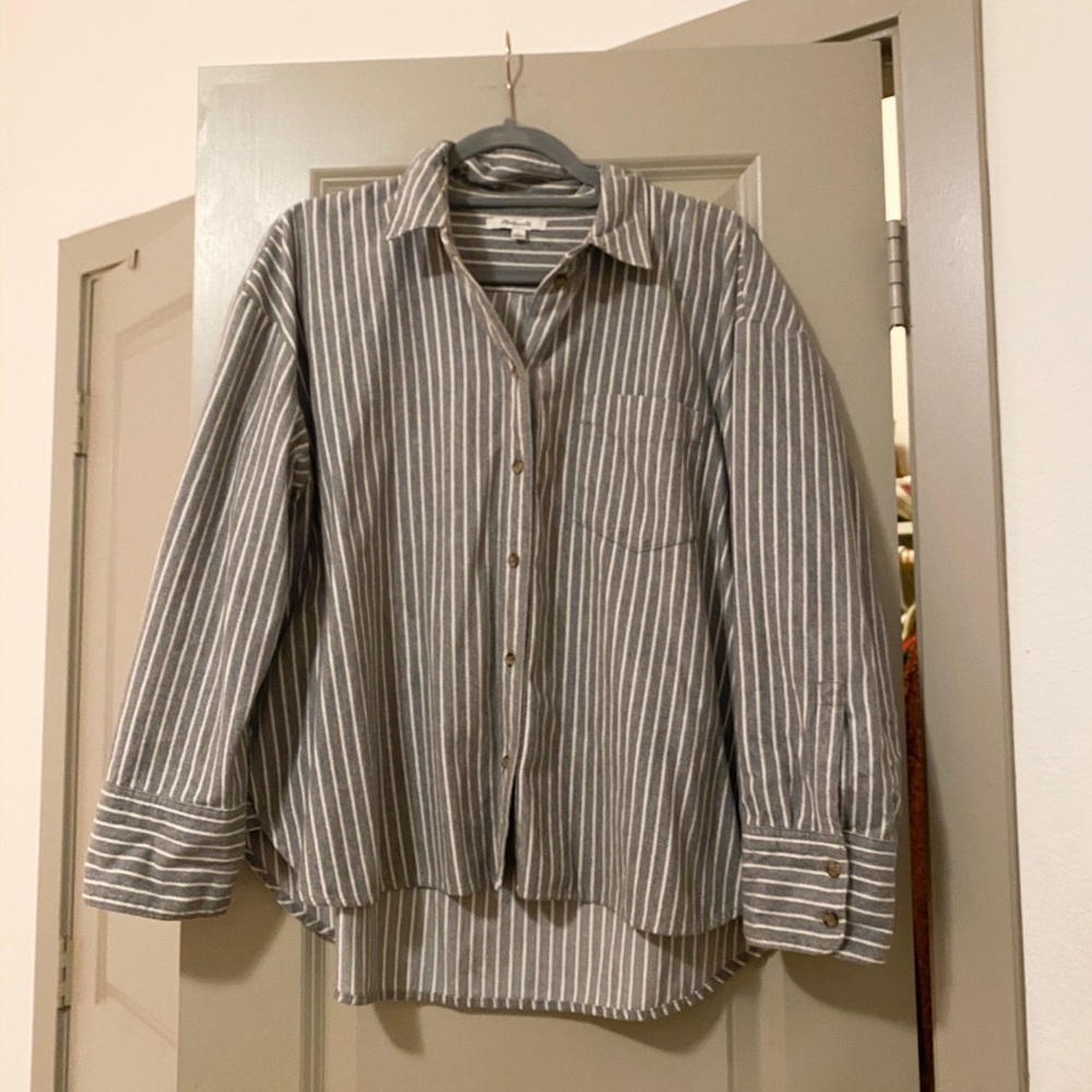 Madewell Grey Button Up